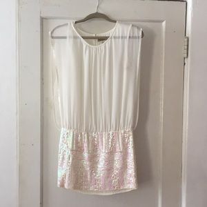 Sequined skirt dress